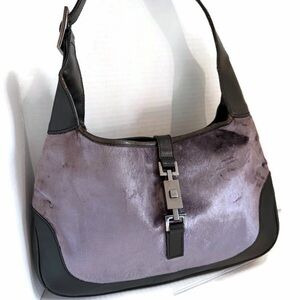 Gucci Jackie Lavender/purple and Black Shoulder Bag